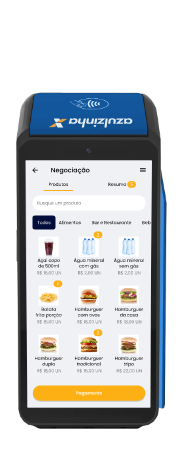 Maquininha Caixa - Azulzinha compatível com PDV Mobi