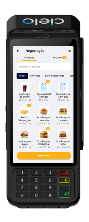Maquininha Cielo compatível com PDV Mobi