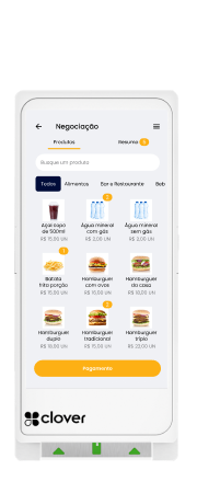 Maquininha Clover compatível com PDV Smart