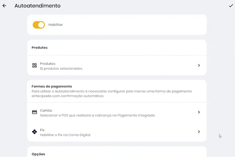 Vinculação da Smart POS no Autoatendimento